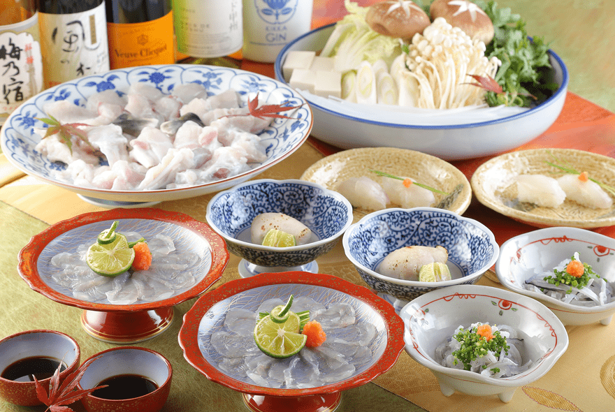 冬の味覚 河豚(ふぐ)鍋料理